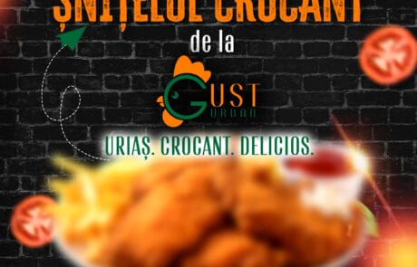 Șnițel crocant servit în Constanța